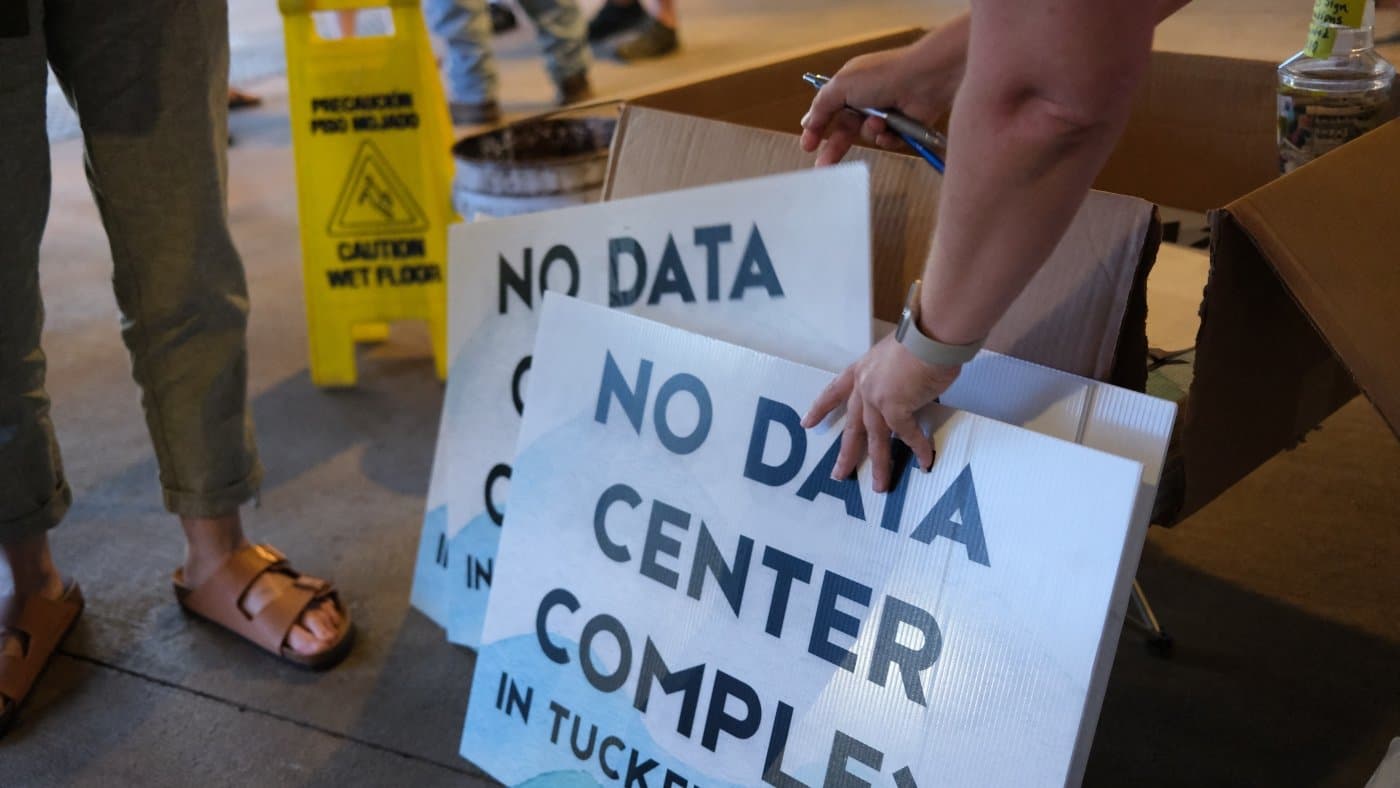 A typical AI data center uses as much electricity as 100,000 households